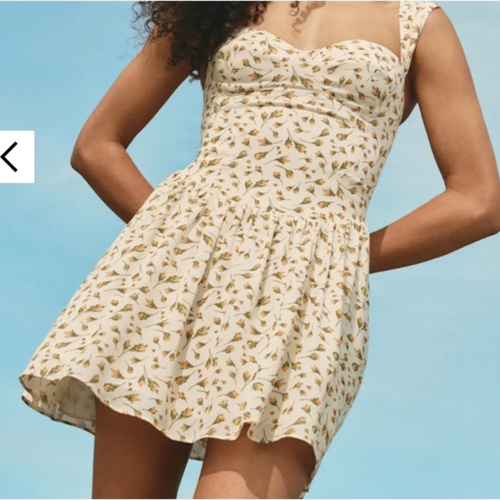 NWT reformation mini floral dress size 10